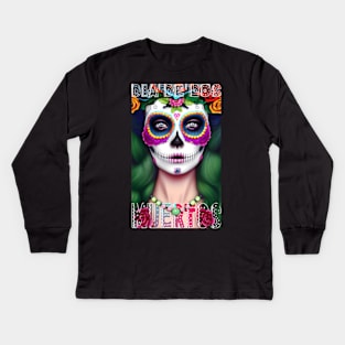 Dia De Los Muertos, day of the dead. Kids Long Sleeve T-Shirt